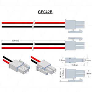 Ektor EV1943 Emergency Lighting Battery 6V 1.5Ah NiMH