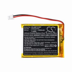Abus TVAC16001 Alarm System Battery 3.7V 2000mAh Li-Pl ABT161BT