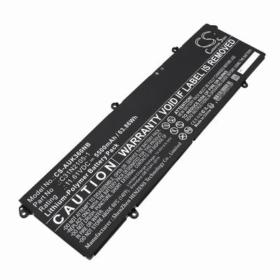 Asus K3605VU Laptop Battery 11.61V 5500mAh Li-Pl AUK360NB
