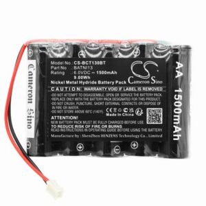 DAITEM Panel Pre 2007 Alarm System Battery 6.0V 1500mAh Ni-MH BCT130BT