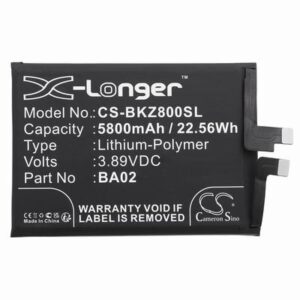 VIVO IQOO Z8X Phone Battery 3.89V 5800mAh Li-Pl BKZ800SL