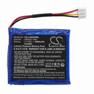 Qolsys IQ Panel 2 Alarm Battery 3.7V 2600mAh Li-Pl LQS200SL
