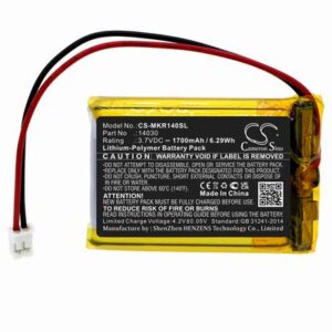 LEGO Arduino Robot Robots Battery 3.7V 1700mAh Li-Pl MKR140SL