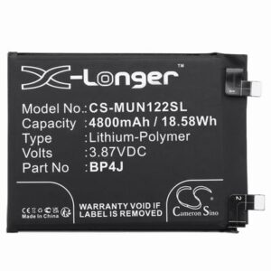 Redmi Note 12 Pro+ 5G Phone Battery 3.87V 4800mAh Li-Pl MUN122SL