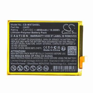 Motorola XT2425-1 Phone Battery 3.91V 4850mAh Li-Pl MXT245SL