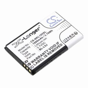 Nokia 105 2023 Phone Battery 3.7V 1000mAh Li-ion NKL105SL
