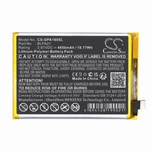 OPPO A18 Mobile Phone Battery 3.87V 4850mAh Li-Pl OPA180SL