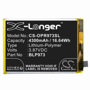 OPPO Reno9 5G Phone Battery 3.87V 4300mAh Li-Pl OPR973SL