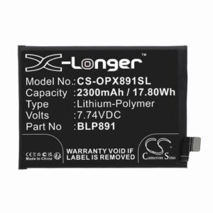 OPPO Find X5 5G Phone Battery 7.74V 2300mAh Li-Pl OPX891SL