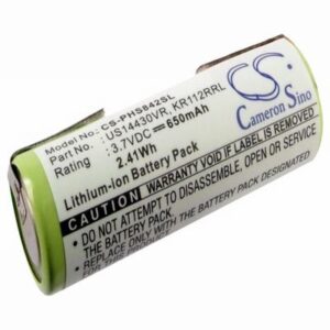Philips HS8420 Shaver Battery 3.7V 650mAh Li-ion PHS842SL