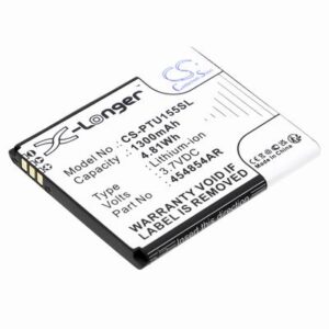 Panasonic KX-TU155 Phone Battery 3.7V 1300mAh Li-ion PTU155SL
