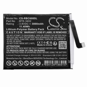 Orbic JOY Mobile Phone Battery 3.8V 3000mAh Li-Pl RBC608SL