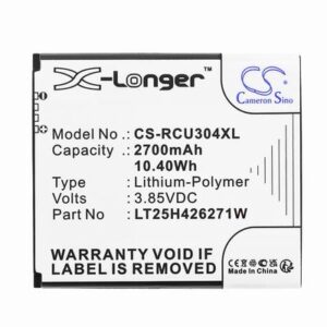 BLU View 1 Mobile Phone Battery 3.85V 2700mAh Li-Pl RCU304XL