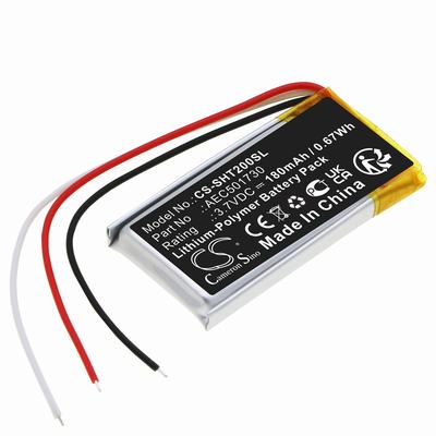 Shure RMCE-BT2 Headset Battery 3.7V 180mAh Li-Pl SHT200SL