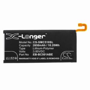Samsung Galaxy C5 Pro Phone Battery 3.85V 2650mAh Li-Pl SMC510SL
