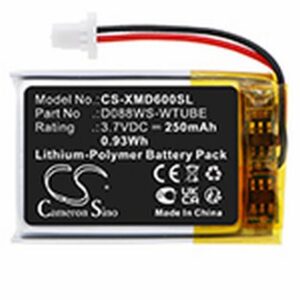 XP Metal Detectors WS6 Headset Battery 3.7V 250mAh Li-Pl XMD600SL