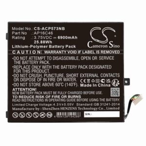 Acer Interruptor SW5-017-17BU Battery 3.75V 6900mAh Li-Pl ACP573NB