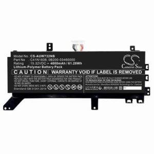 Asus ProArt StudioBook Pro X Battery 15.32V 4000mAh Li-ion AUW732NB