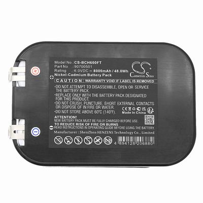 Bosch Eisemann Halo 6 Flashlight Battery 6.0V 8000mAh Ni-CD BCH600FT