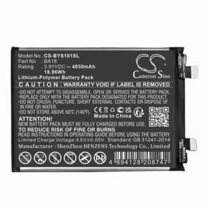 VIVO V2344A Phone Battery 3.91V 4850mAh Li-Pl BYS181SL