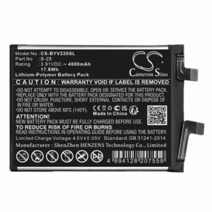 VIVO V2284A Phone Battery 3.91V 4500mAh Li-Pl BYV228SL