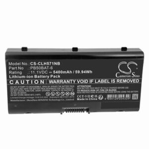 Hasee G10-CU7PK Laptop Battery 11.1V 5400mAh Li-ion CLH571NB