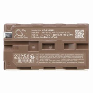 CAME-TV ULTRA SLIM Camera Battery 7.4V 2600mAh Li-ion F550MU