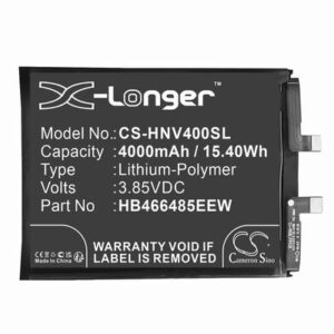 Honor View 40 Phone Battery 3.85V 4000mAh Li-Pl HNV400SL