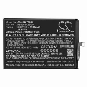 Honor X7B Mobile Phone Battery 3.89V 5900mAh Li-Pl HNX700SL