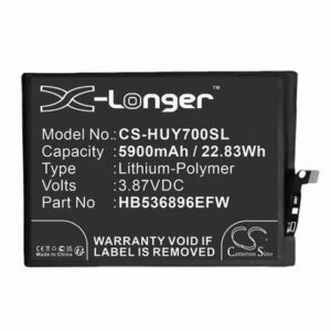 Huawei Nova Y70 Phone Battery 3.87V 5900mAh Li-Pl HUY700SL
