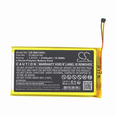 iRiver AK120 II Media Player Battery 3.8V 4100mAh Li-Pl IRK120SL