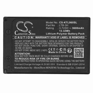 Muratec KDS ATL-X6 Survey Battery 3.7V 3600mAh Li-Pl KTL960SL