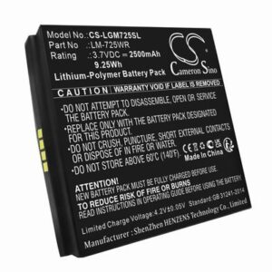 LG Innotek Mobile Router Hotspot Battery 3.7V 2500mAh Li-Pl LGM725SL