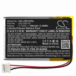 Logitech Far East Speaker Battery 3.7V 700mAh Li-Pl LOE107SL
