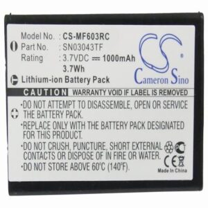 Acoustic Research ARRX18G Remote Battery 3.7V 1000mAh Li-ion MF603RC