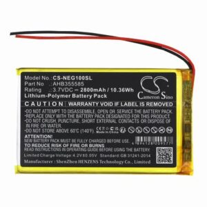 SNK Neo Geo X Gold Handheld Game Battery 3.7V 2800mAh Li-Pl NEG100SL