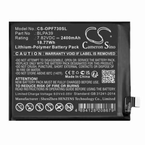 OPPO Find X7 Phone Battery 7.82V 2400mAh Li-Pl OPF730SL