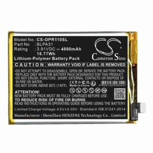 OPPO Reno 11 Phone Battery 3.91V 4800mAh Li-Pl OPR110SL