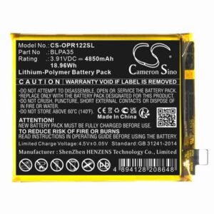 Realme 12 Pro Plus Phone Battery 3.91V 4850mAh Li-Pl OPR122SL