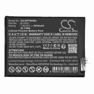 Realme GT 6T Phone Battery 7.82V 2650mAh Li-Pl OPT600SL