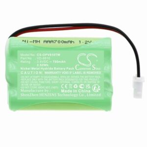 IQ America VD-8810 Security Battery 3.6V 700mAh Ni-MH OPV810TW