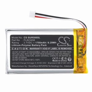 SAVANT Remote 500 Remote Battery 3.7V 1700mAh Li-Pl SUR500SL
