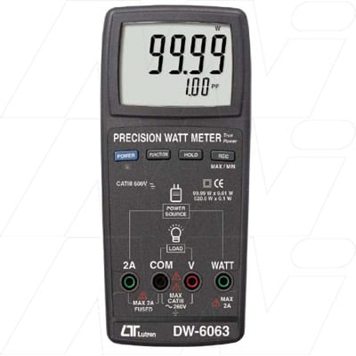 Lutron Electric Test Meters - Precision Watt Meter, DW6063