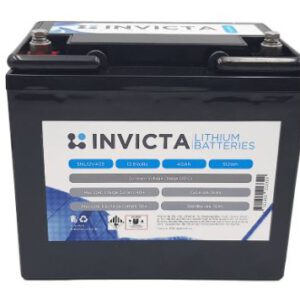 Invicta Lithium Iron Phosphate 12V 40Ah Battery SNL12V40S