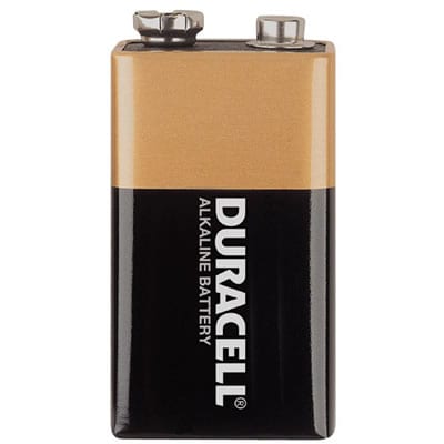 Duracell 9V Alkaline Battery MN1604 Box of 12