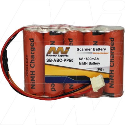 6V 1600mAh Datecs PP50 SB-ABC-PP50 Battery