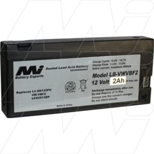 Saft RC-1250 Survey Equipment Battery, 12V, 2Ah, SLA, LB-VWVBF2