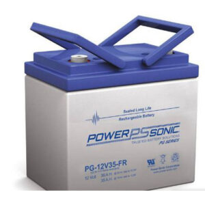 12V 35Ah Powersonic AGM Long Life Sealed Lead Acid (SLA) Battery, PG-12V35 FR