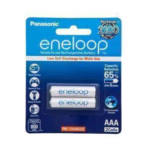 1.2V Eneloop AAA  NiMH RTU Rechargable BK-4MCCE/2BA Panasonic Battery, 2 Pack