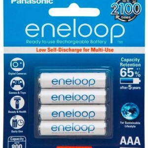 1.2V Eneloop AAA NiMH RTU Rechargable BK-4MCCE/4BA Panasonic Battery, 4 Pack